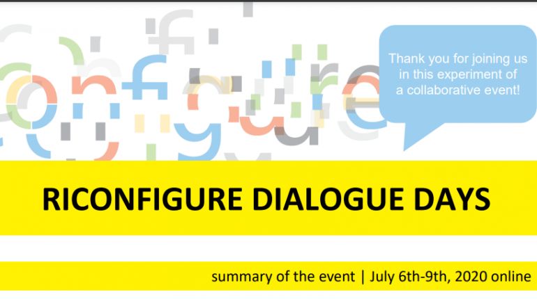 Riconfigure Dialogue Days